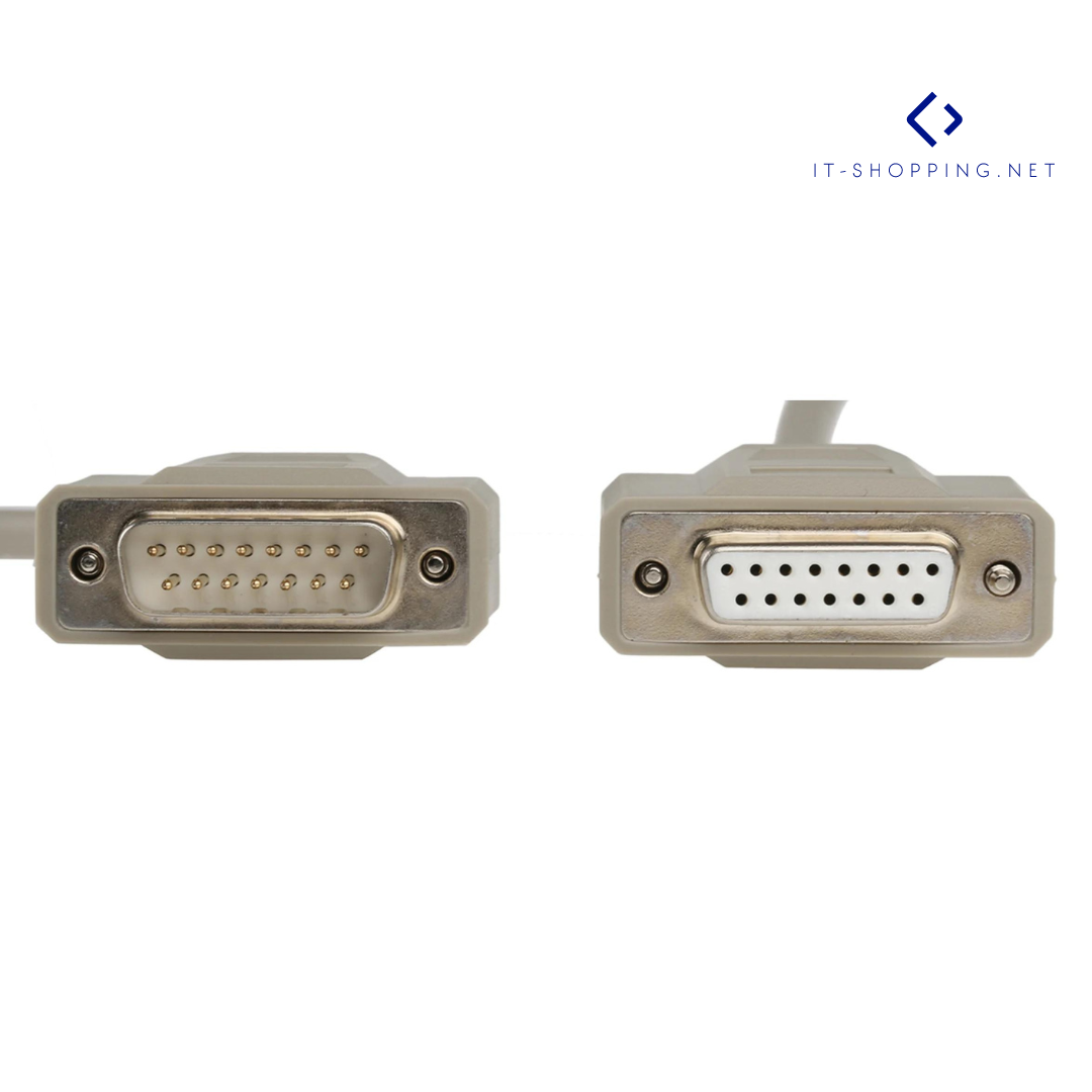 1m - D-Sub Kabel 15 Pin Stecker > Stecker